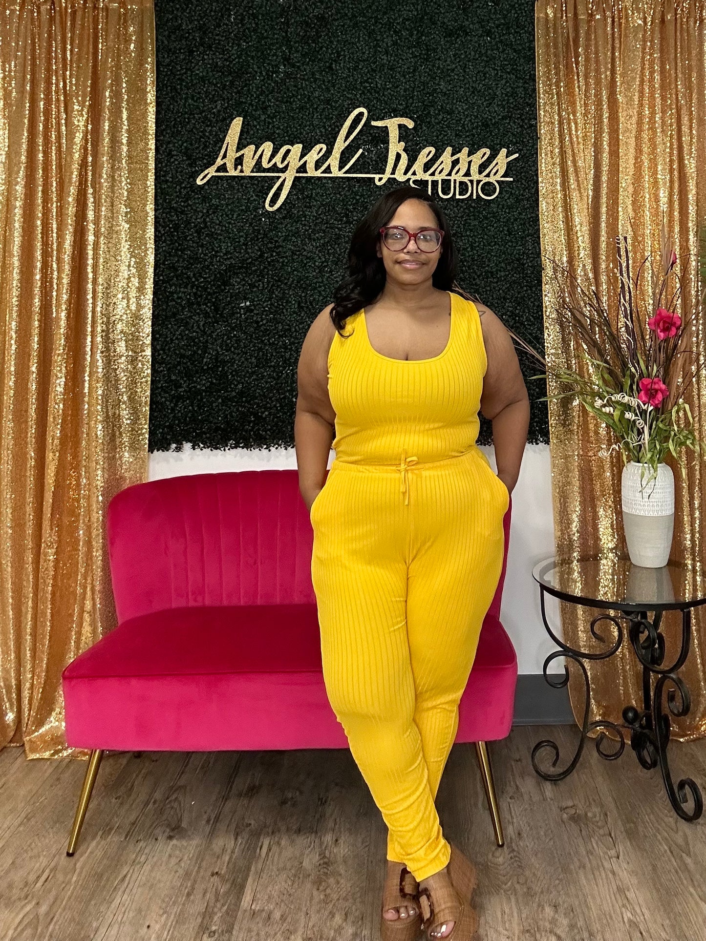 Yellow Jumpsuit S-3X