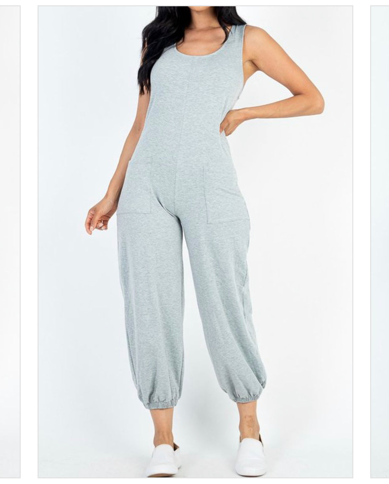Sleeveless Jumpsuit - Grey