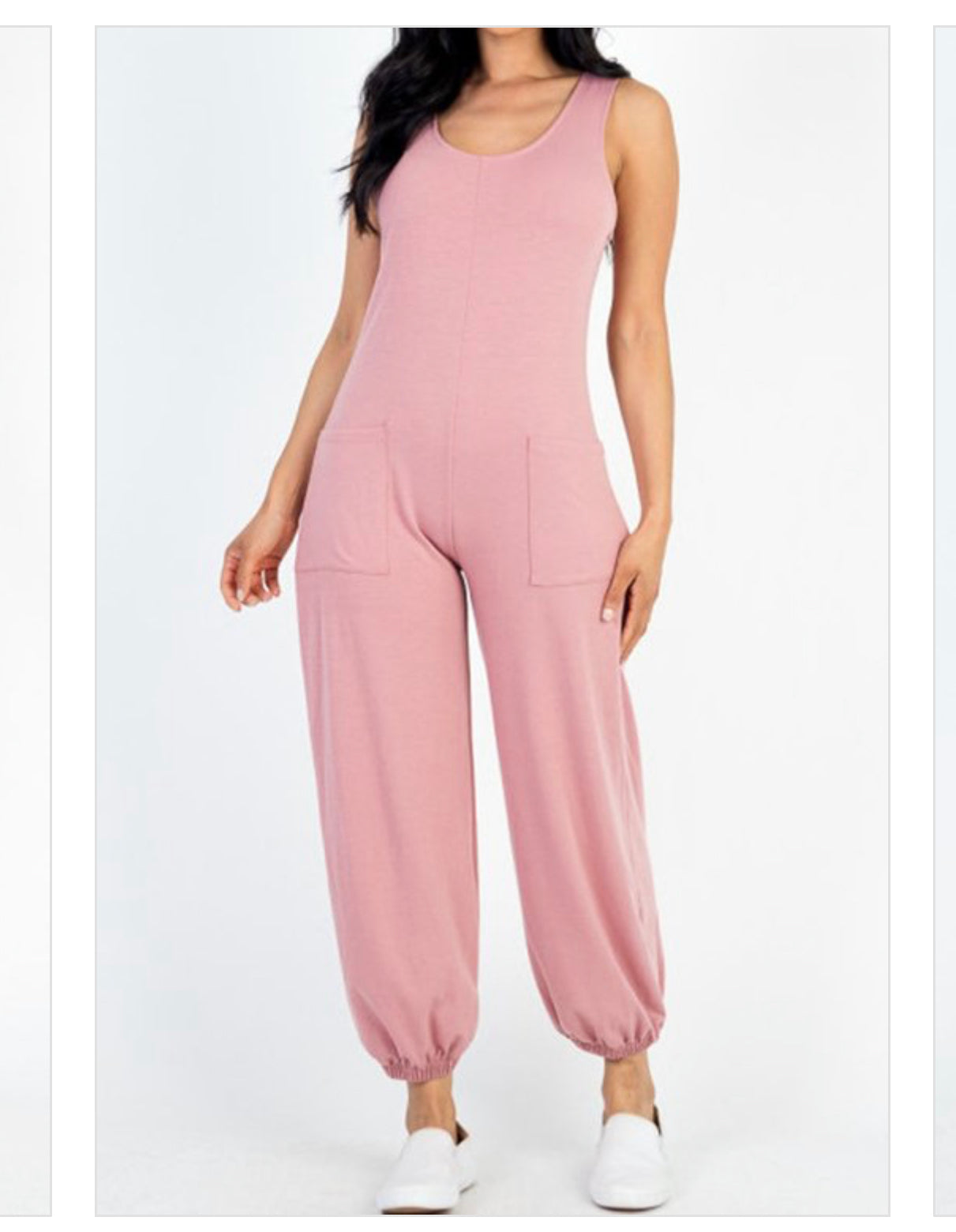 Sleeveless Jumpsuit - Pink